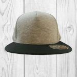 Gorra gris jaspeado